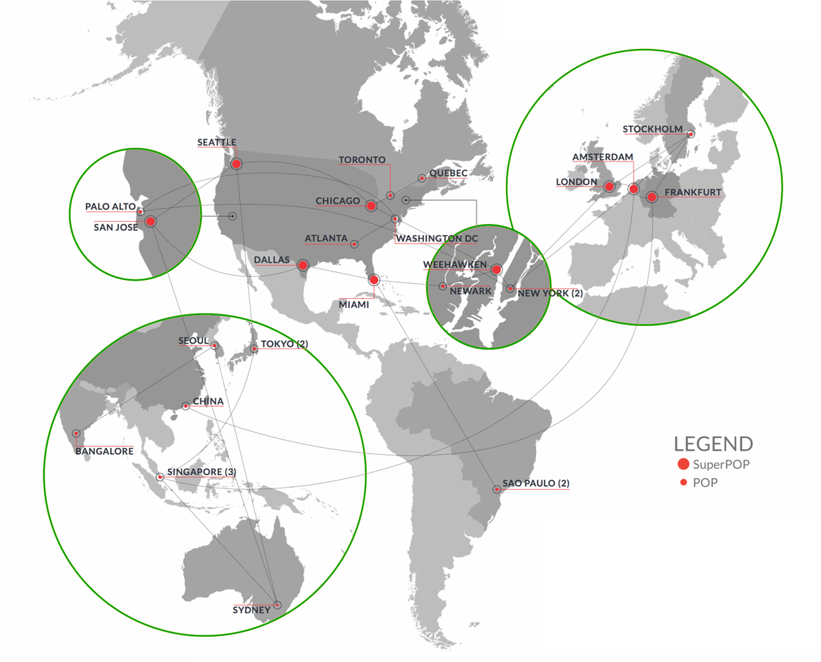 CDN across the globe